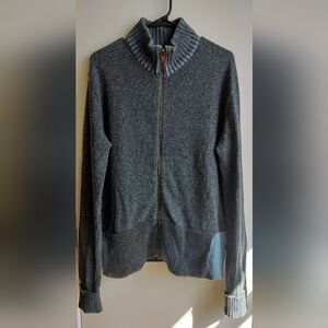 Vintage Dolce & Gabbana Charcoal Zip-Up Sweater Sz 52 XL